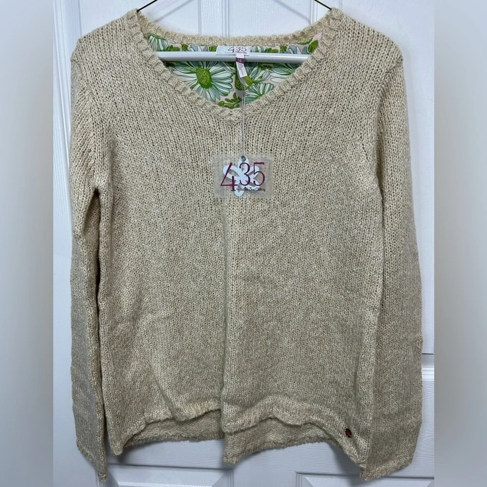 Matilda Jane Cream Knit Sweater kids/BigGirl NWT